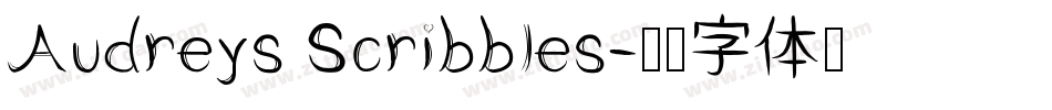 Audreys Scribbles字体转换